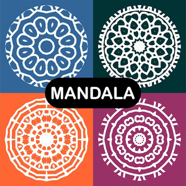 Vektor-Mandala-Set