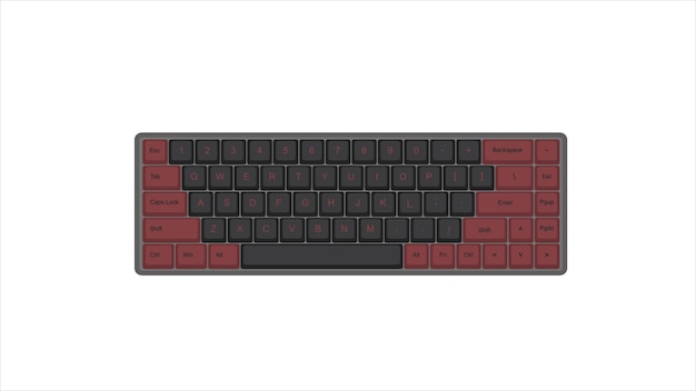 Vektor-Mechanische Tastatur-Spiele mit retro-Vintage-PBT-Tastaturkappen 68 Layout