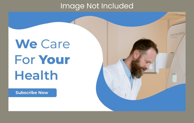 Vektor medizinische Gesundheitsversorgung Sie Röhre Thumbnail-Design