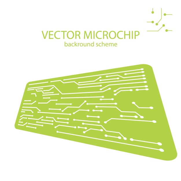 Vektor-mikrochip-hintergrund