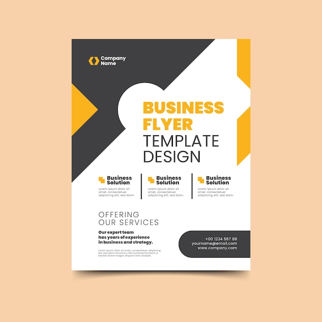 Vektor modernes korporatives Flyer-Design