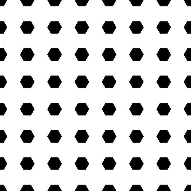 Vektor modernes nahtloses geometriemuster hexagon schwarz-weiß abstrakter geometrischer hintergrund trendiger druck
