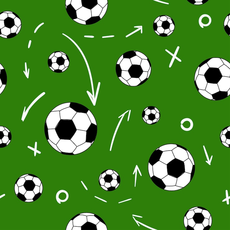 Vektor vektor-muster-fußball-grünfeld-team-hintergrund