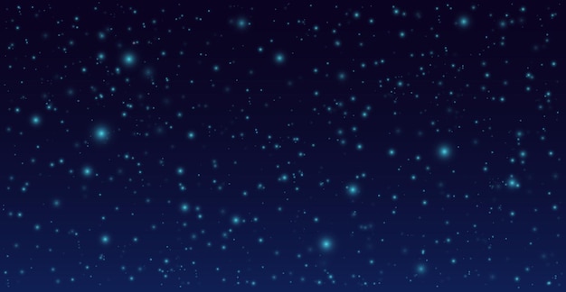 Vektor-Nachthimmel-Hintergrund Dunkler Himmel mit Sternen