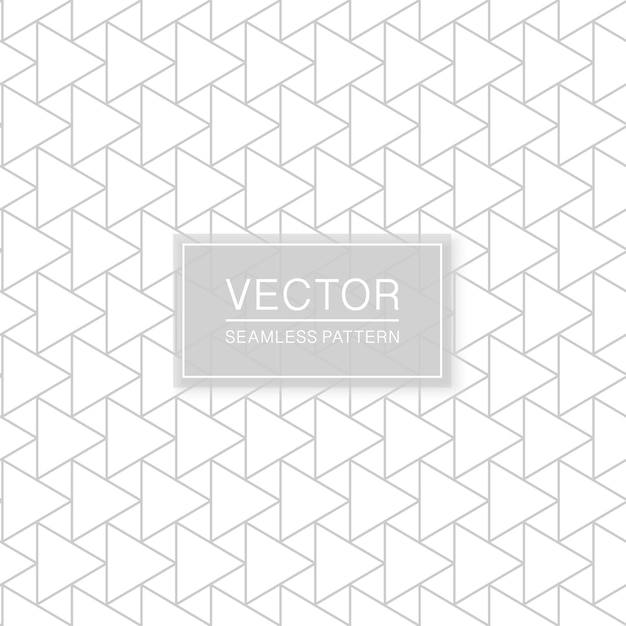 Vektor nahtlose geometrische Muster kreative Dreieck weiße und graue Textur Dekorativer Hintergrund