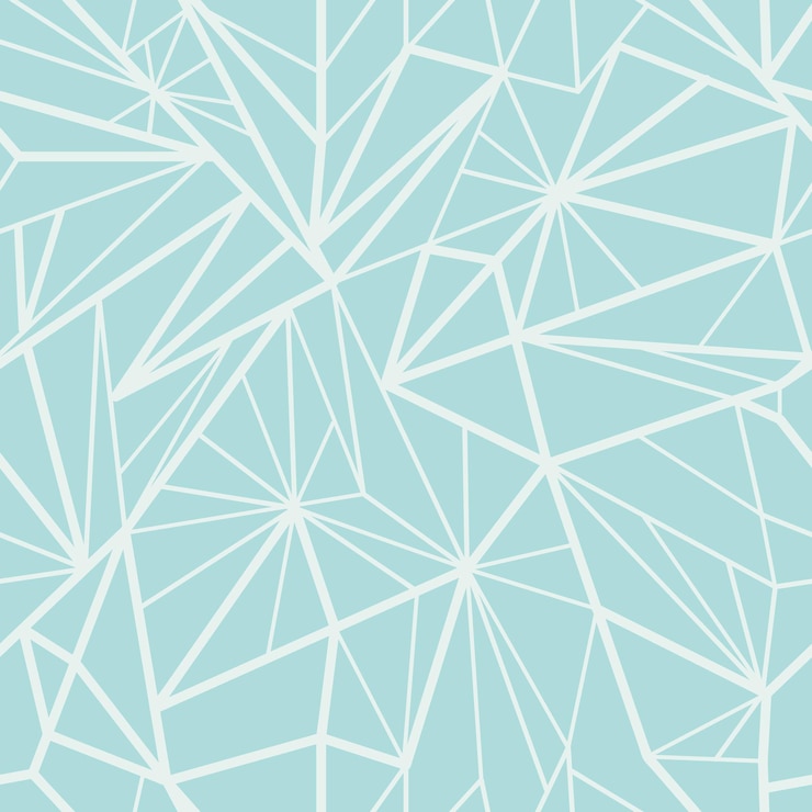 Vektor vektor nahtloses eisiges muster. abstrakte weiße linie auf blauem, geometrischem ornament.