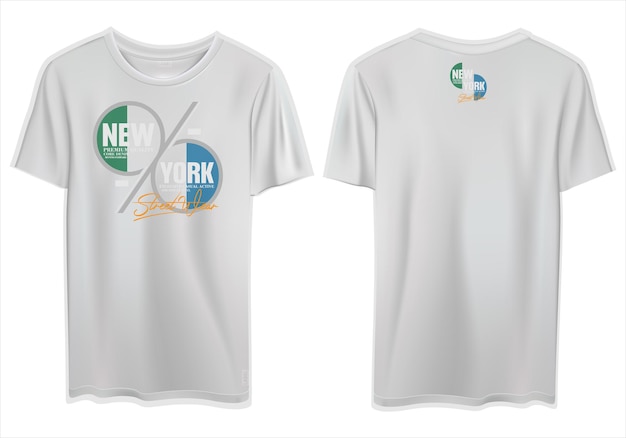 Vektor vektor new york text mockup stilvolles t-shirt-design