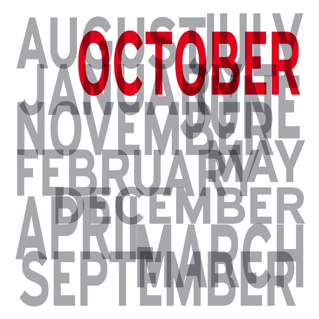 Vektor-Oktober-Hintergrund