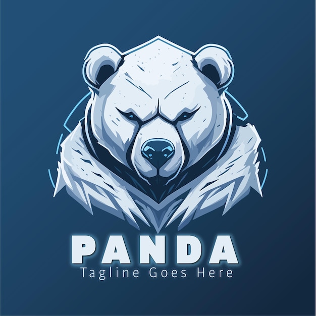 Vektor-panda-maskottchen-esport-logo-design-vorlage-logo