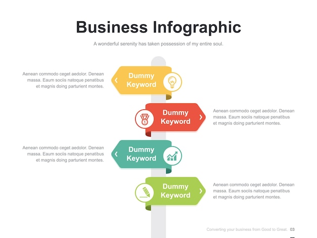 Vektor-Präsentations-Business-Infografik-Vorlage mit Schrittprozess-Zirkulationsdiagramm