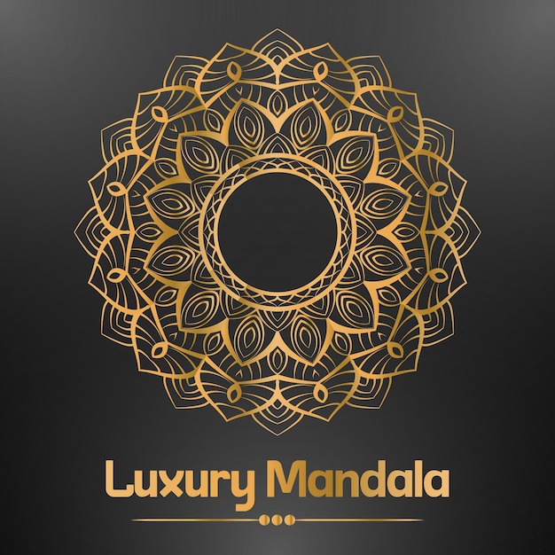 Vektor professionelle Gradientfarbe Luxus dekorative Mandala Hintergrunddesign