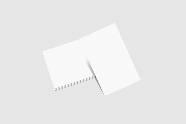 Vektor-realistische Visitenkarten-Mockup-Vorlage isoliert Leeres Design für Präsentationsbranding