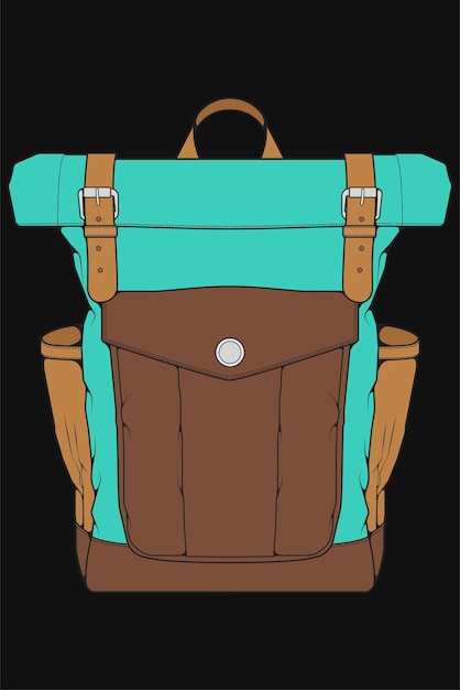 Vektor vektor-rucksäcke illustration bunte rucksäcke für studenten, reisende und touristen