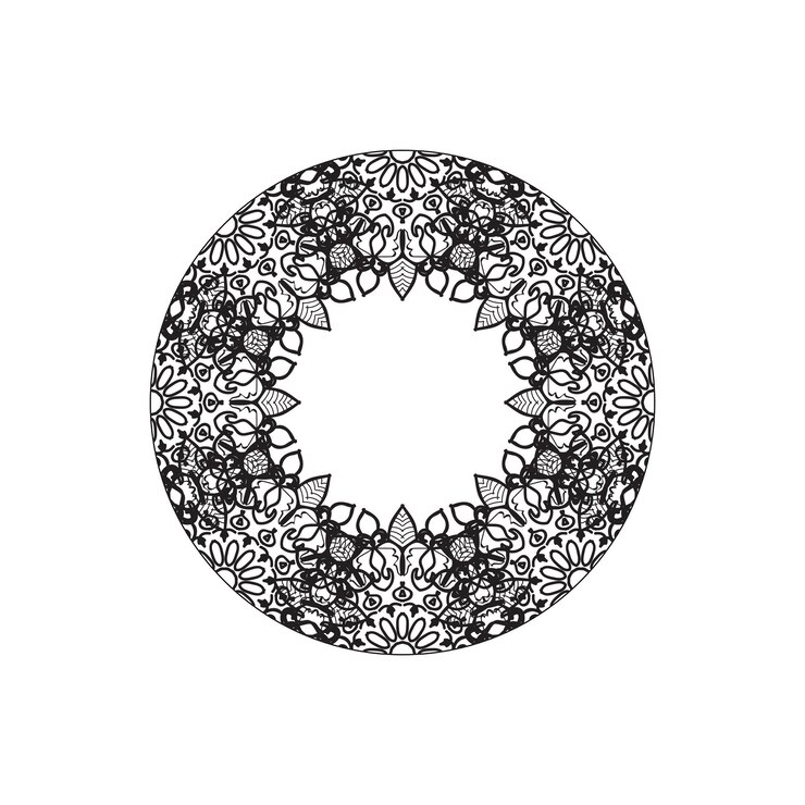 Vektor vektor runder abstrakter kreis mandala-stil