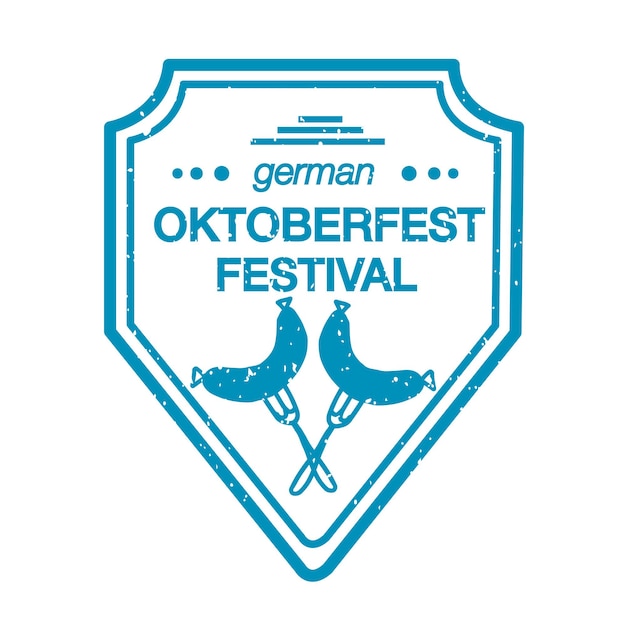 Vektor vektor-sammlung von handgezeichneten logo-vorlagen für das oktoberfest. deutsche festival-logos. vintage-abzeichen und symbole. handskizzierte moderne ikonen. oktoberfest-etiketten.