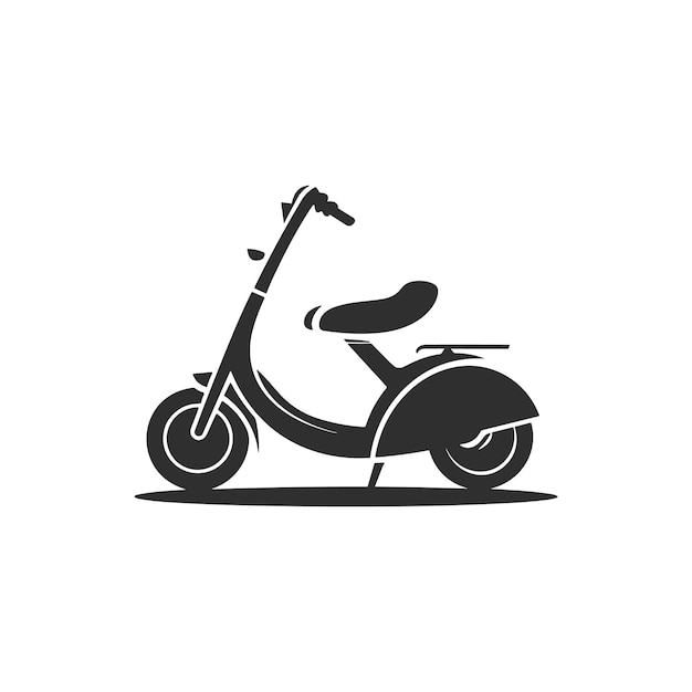 Vektor vektor-scooter-silhouette-logo-design-scootersymbol