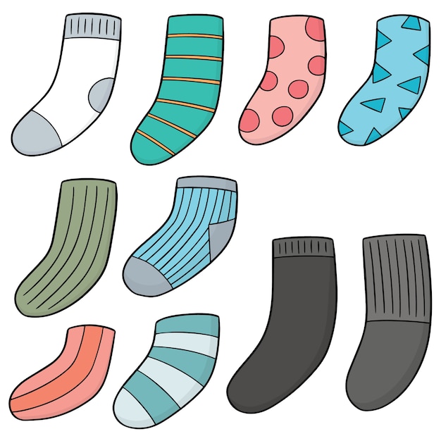 Vektor-set von socken