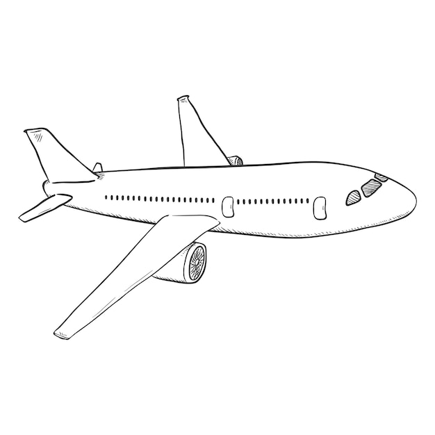 Vektor, Skizze, Passagierflugzeug, Kommerzielle Luftfahrt, Flugzeuge