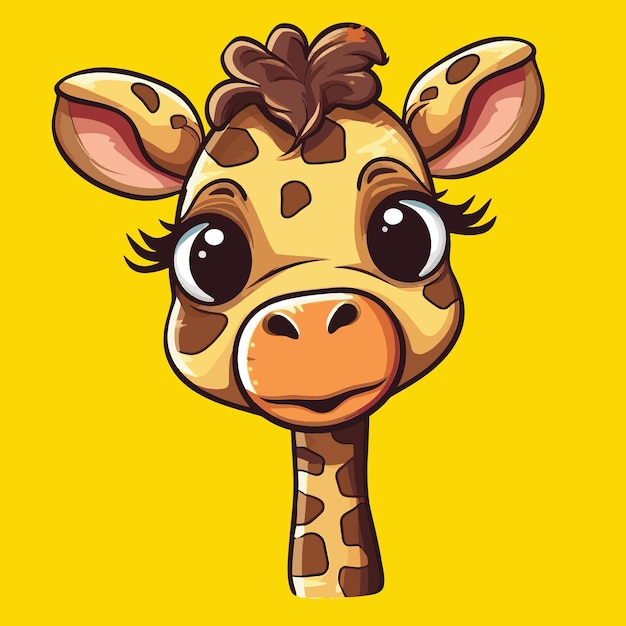 Vektor süße Giraffe