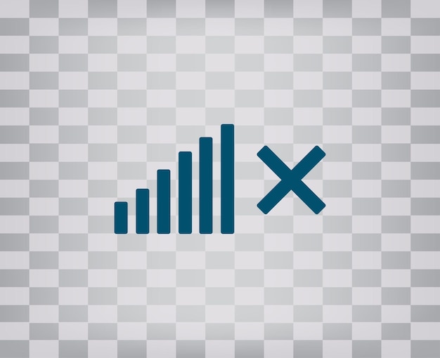 Vektor-Symbol auf grauem Hintergrund mit Gradient