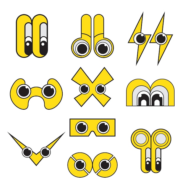 Vektor-symbol-augen-emoticon