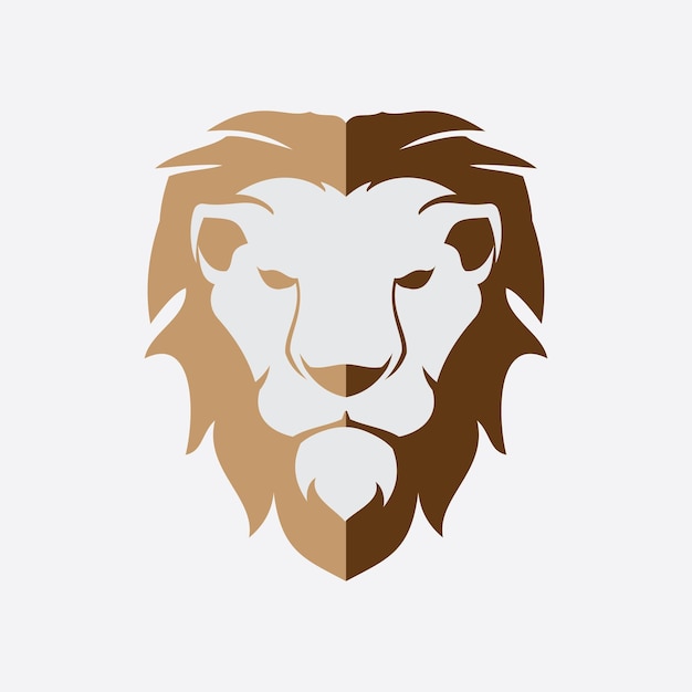 Vektor-symbol für löwen-logo-vorlage