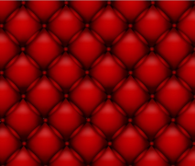 Vektor-Textur Leder Polsterung Sofa roten Hintergrund
