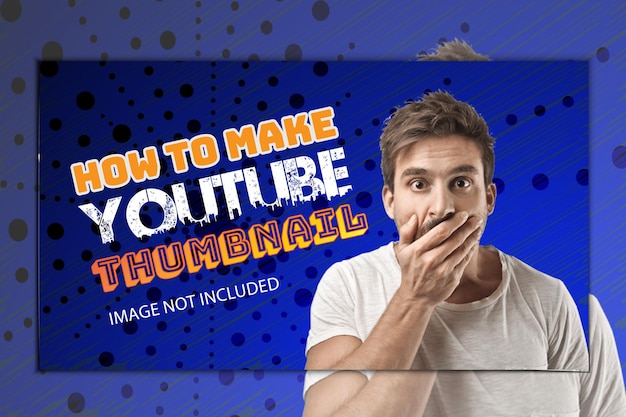 Vektor-Thumbnail-Design für die Röhre