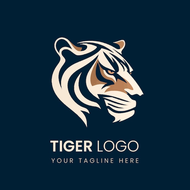 Vektor-Tigerkopf-Logo
