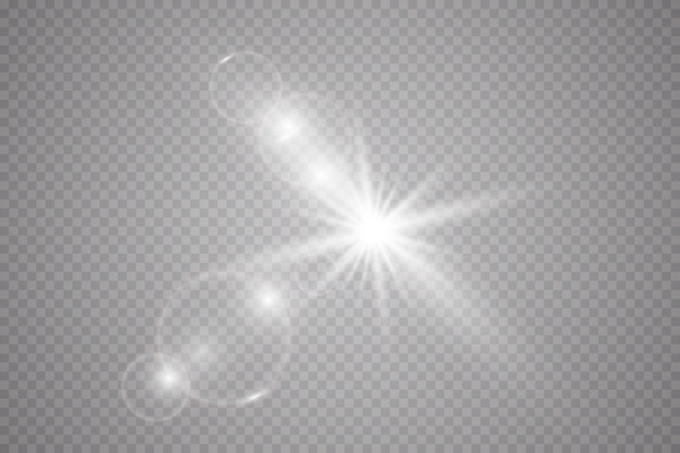 Vektor transparentes Sonnenlicht spezielle Linse Flare Lichteffekt