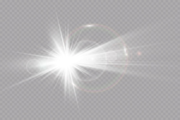 Vektor transparentes sonnenlicht spezieller linsenflare lichteffekt