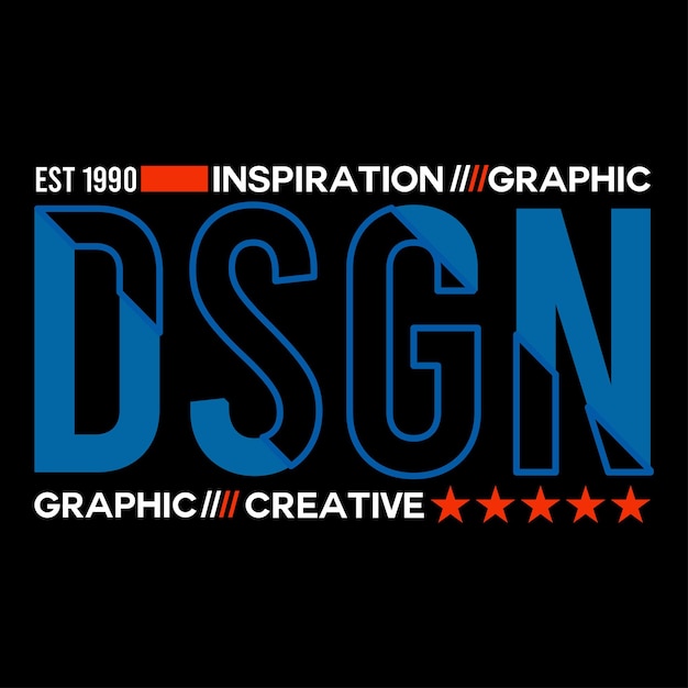 Vektor-Typografie-Grafikdesign-Schriftzug-T-Shirt-Illustration
