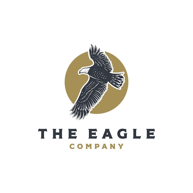 Vektor-vintage-american-eagle-logo-vorlage