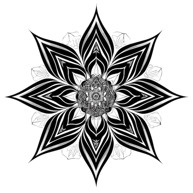 Vektor-vintage der mandala-kunst-design-illustration