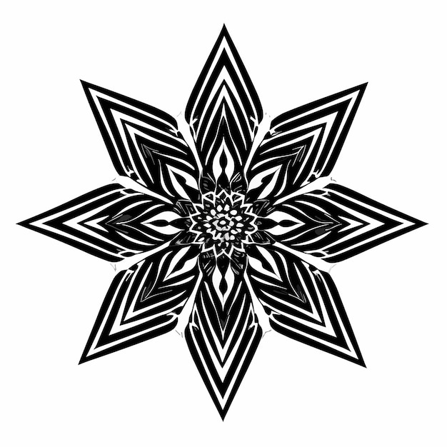 Vektor-Vintage der Mandala-Kunst-Design-Illustration