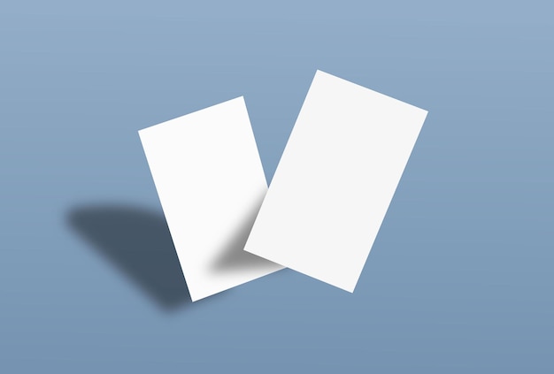 Vektor-Visitenkarten-Mockup