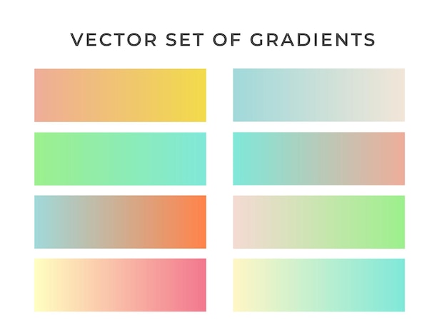 Vektor von farbverläufen