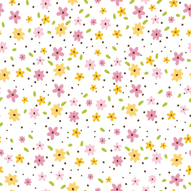 Vektor vektor von niedlichen blumen pettern