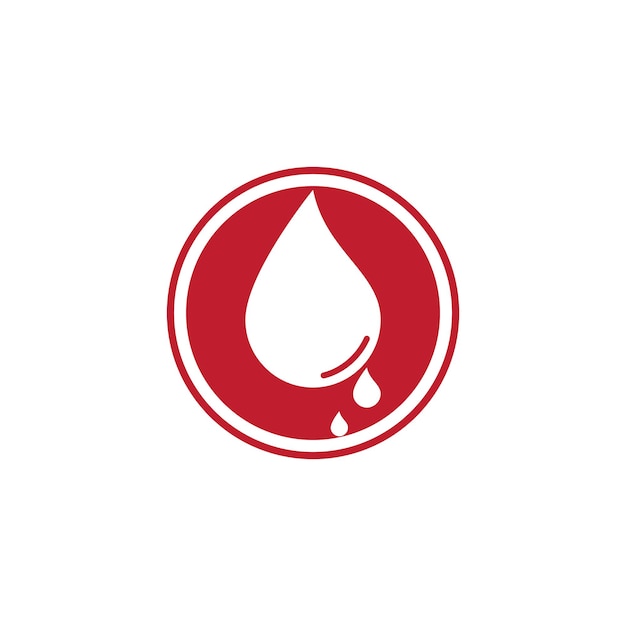 Vektor-Vorlage für Blut-Logo-Symbole