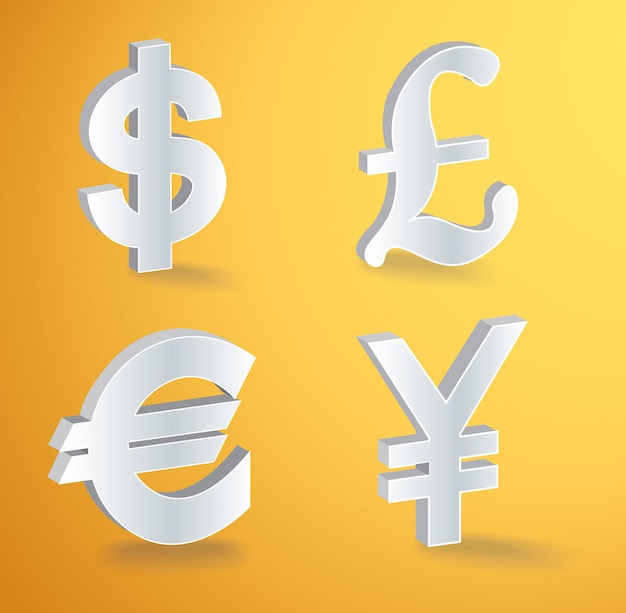 Vektor-währungssymbole