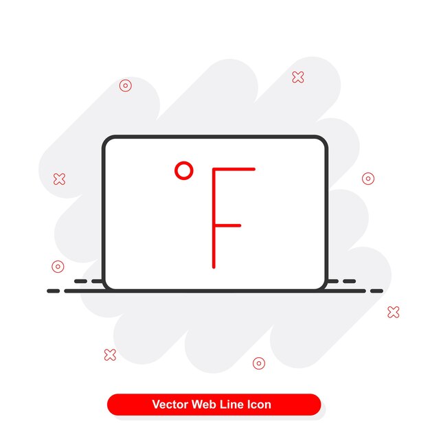 Vektor-Web-Linie-Symbolen-Satz