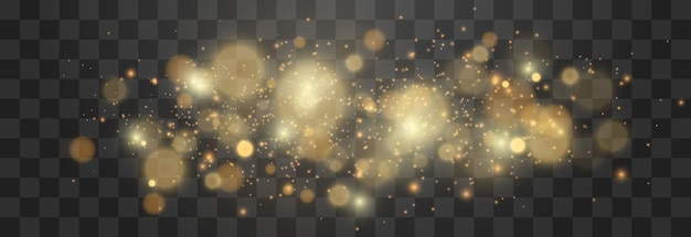 Vektor weiches, verschwommenes Bokeh und Lichter isoliert auf PNG