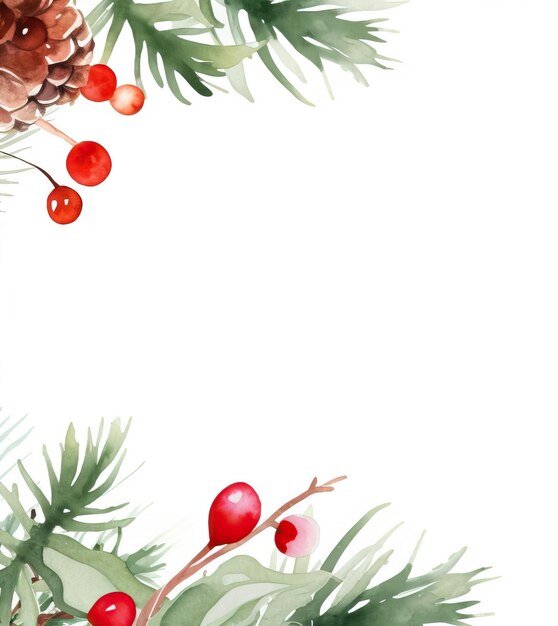 Vektor vektor weihnachts aquarellrahmen hintergrund santa clipart urlaub hintergrund neujahr vorlage