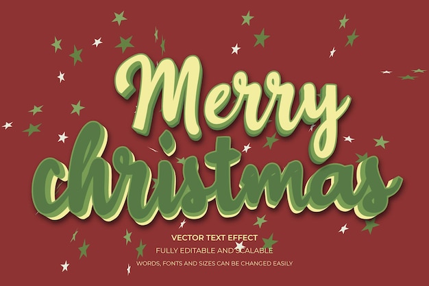 Vektor-Weihnachts-Text-Effekt-Design
