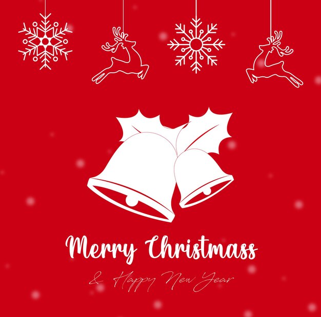 Vektor-Weihnachtsdesign und Social-Media-Beitrag