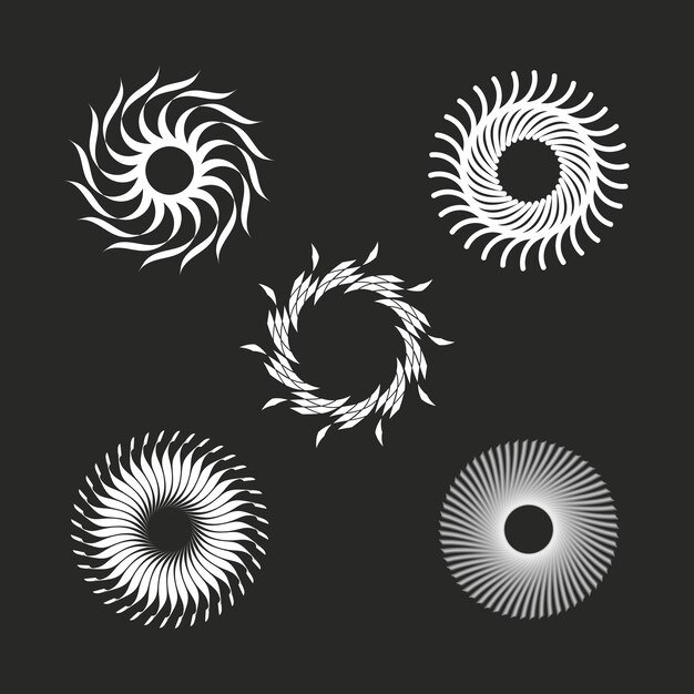 vektoranimation geometrisches blumenformmuster
