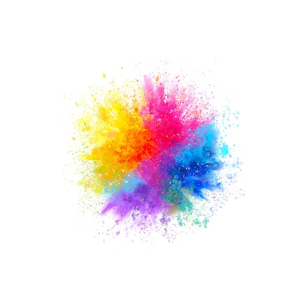 Vektor vektoraquarell glücklicher holi-hintergrund