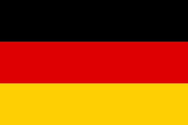 Vektor vektorbild der deutschen flagge eps 10