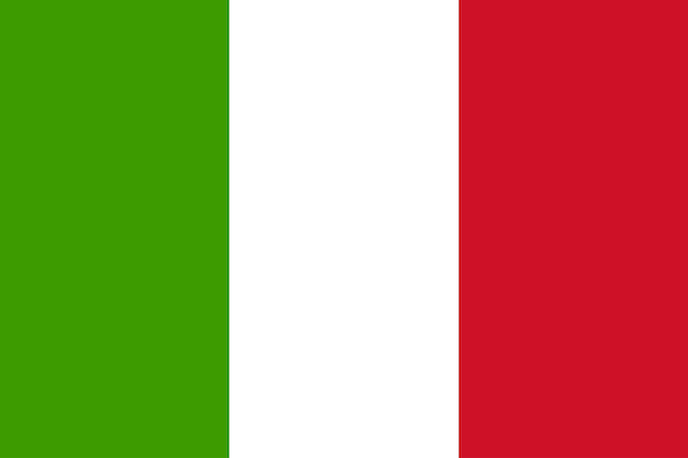 Vektor vektorbild der italienischen flagge eps 10