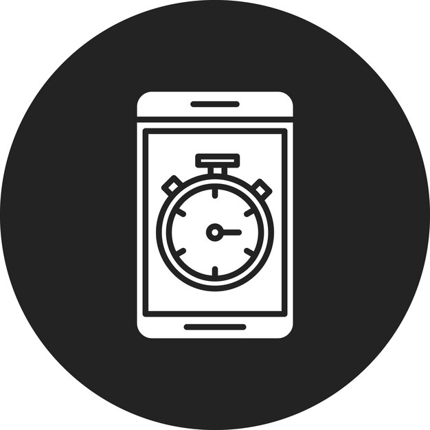 Vektorbild der Stoppuhr-Ikonen Kann für die Workout-App verwendet werden